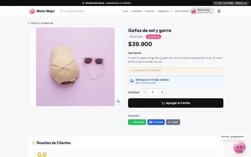Ficha de producto completa